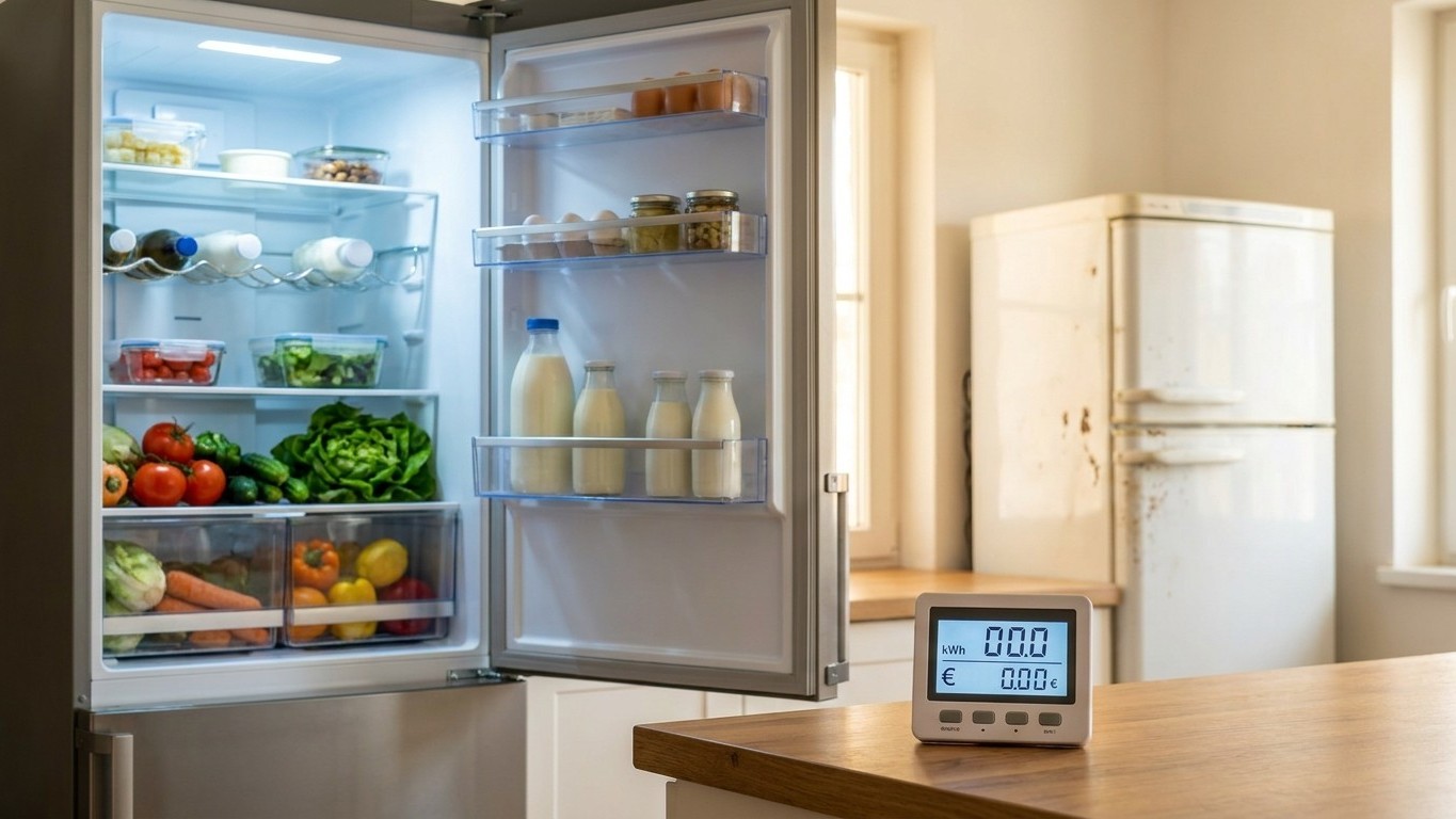 Consommation électrique réfrigérateur : combien il coûte par jour selon son âge et sa classe