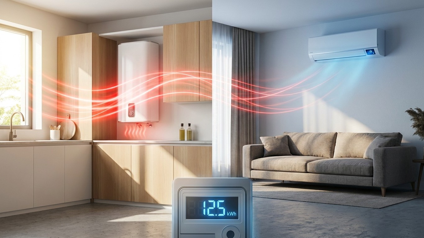 Appareil électroménager qui consomme le plus : le classement qui surprend (chauffe-eau devant clim)