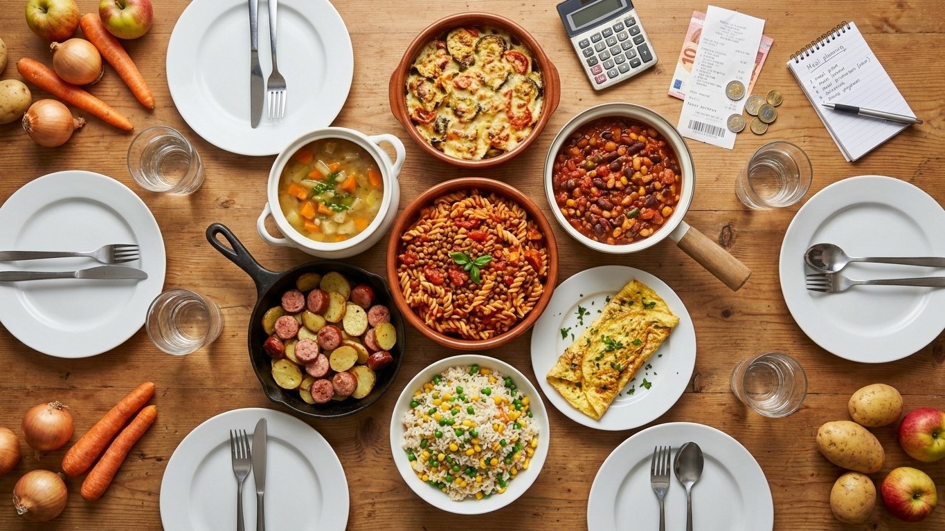 Idée menu semaine 4 personnes pas cher : 7 dîners différents pour moins de 40€ au total