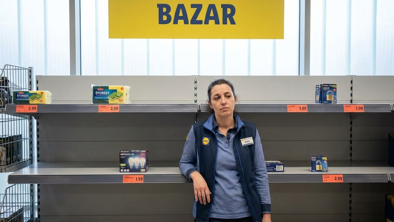 « Il n'y en aura pas d'autres avant lundi » : la réponse d'une caissière Lidl devant le rayon bazar vidé en trois heures