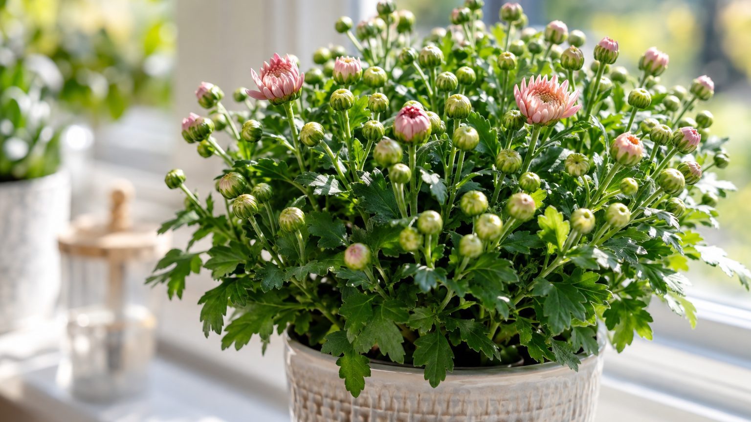 Le 31 octobre, j'ai pris chez Aldi le pot de chrysanthèmes le plus fleuri du rayon : une semaine après la Toussaint, il ét...