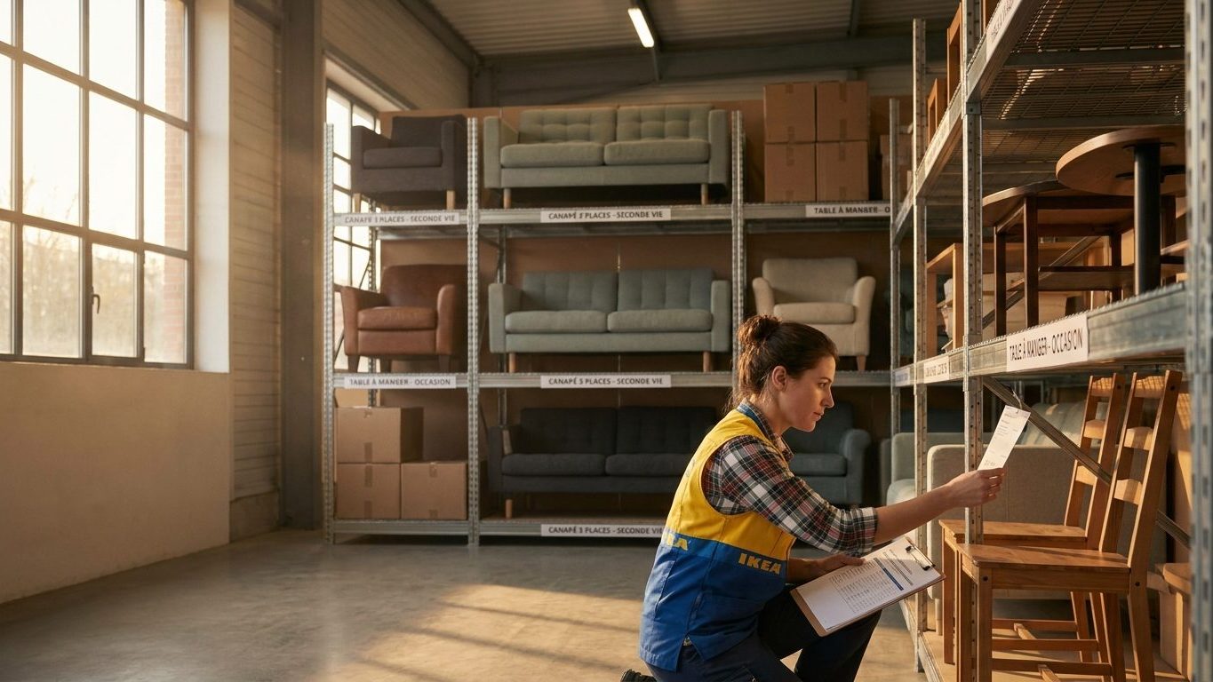 Un employé du Circular Hub IKEA ne remet jamais toutes les pièces en rayon le matin : ce qu'il ressort en fin d'après-midi...